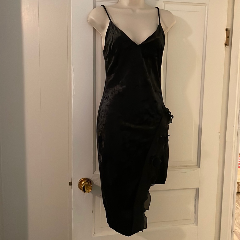 Velour black fashion nova Dress